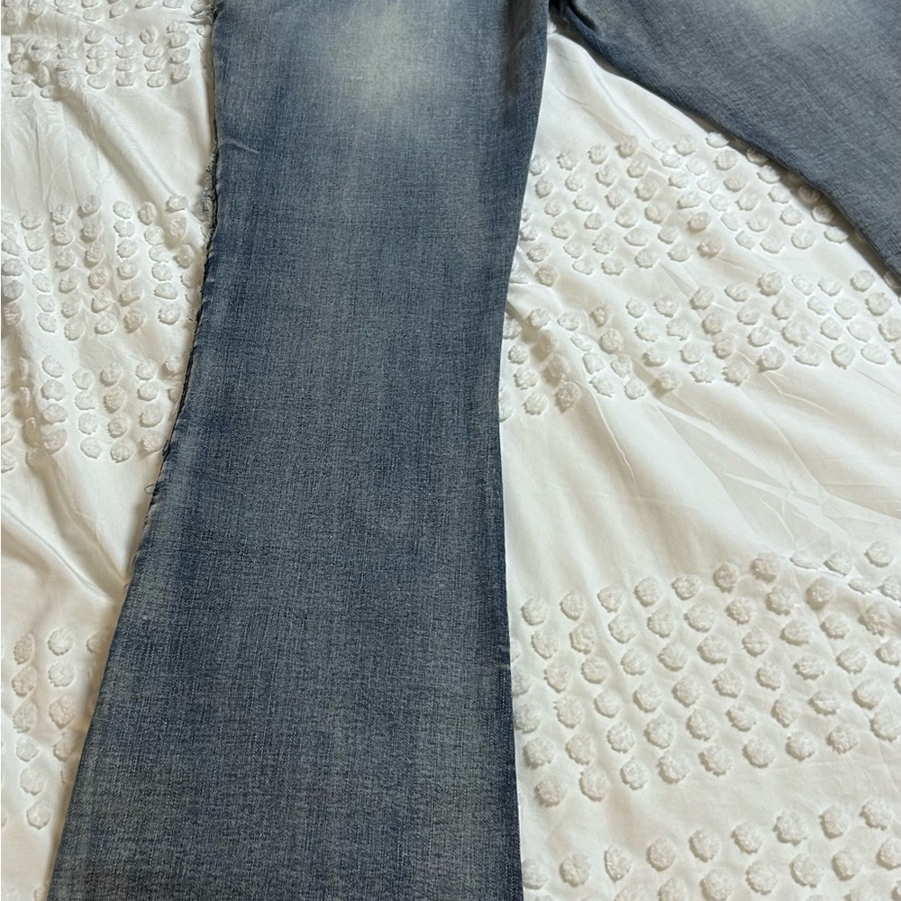 Men's Blue Wornstar Bandage Stage Denim Jeans - Picture 2 of 7
